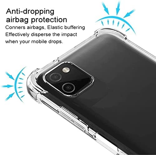 Samsung galaxy A03 Phone Case, Folmecket Shockproof Crystal Clear Hard Bumper Slim Protective Phone for Galaxy A03 6.5" (A03 Clear)