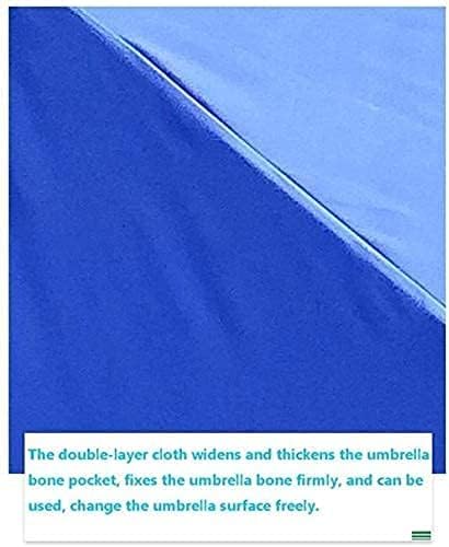 Housewares Sun Parasol Umbrella Garden Parasols 2M/6.6' Outdoor Patio Square Garden Table Umbrella, For Outdoor Yard, Beach Commercial Event Market, Swimming Pool Side (Color : Blu (Blue )