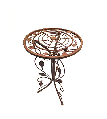 Passion MaDe Blumenhocker SW150002 braun Hocker Metalltisch Gartentisch...