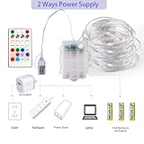 ooklee Fairy Lights Colour Changing String Lights with Remote, 16.4FT 1 Pack Twinkle LED Lights USB Plug or Battery Powered, Outdoor Waterproof Christmas Decorations for Bedroom Wedding Party Indoor - Image 4