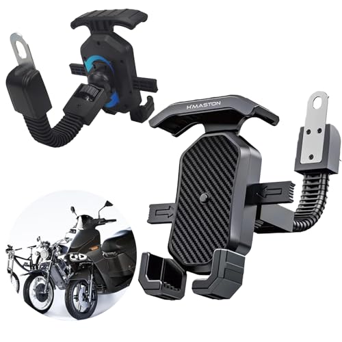 H'MASTON Suporte Para Celular Moto Bike 360 Para Espelho Retrovisor Universal Compatível com iPhone Motorala Samsung