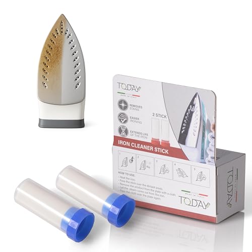 Today - 2x Stick Limpiador Universal para Plancha Caliente – Removedor de Residuos y Desincrustante de Suela – Elimina Manchas y Almidón – Fácil de Usar – Made in Italy