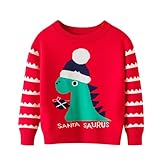 [HongzyFirm] クリスマス セーター キッズ ベビー服 ノルディック柄 可愛い プルオーバー 女の子 男の子 防寒 面白い 男女兼用 韓国風 長袖 丸首 インナー トップス ニット 子供服 厚手 春秋冬 ニットセーター 子供 暖かい 新年 プレゼント