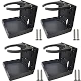 TIHOOD 4PCS Adjustable Folding Drink Holder/Adjustable Cup Holder for...