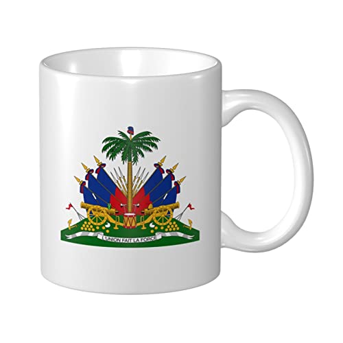 934 Tasse 330Ml Armoiries D'Haïti Mug Original À Café en Céramique Individualité Tasse À Thé Café pour Cadeau, Homme, Couple
