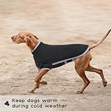 Wintermantel Hund, Fleecemantel Hund Thermomantel Hundeanzug Winter Hält Ihr Haustier bei kaltem Wetter warm(Dunkelgrau, XL)