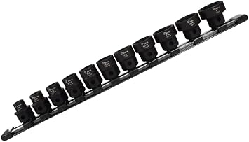 Astro Tools 78211 11-Piece 1/2 Drive Low Profile Nano Impact Sockets - SAE