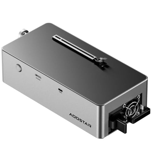 AOOSTAR AG02 eGPU Dockstation mit Oculink-Anschluss Externe GPU Grafikkarten Dockingstation USB4.0 Unterstützung 100W Rückwärtsstromversorgung Eingebautes 800W Netzteil für GPUs bis 500W