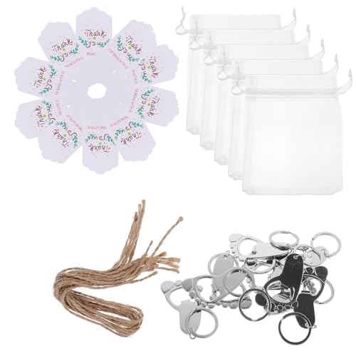Abrebotellas en Forma de Huella con Bolsas de Papel Resistentes para Eventos