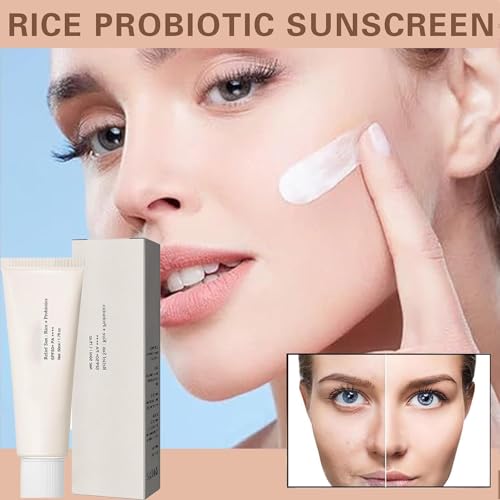 Relief Sun Sunscreen Rice Sunscreen,+ Probiotics SPF50+ Rice Sunscreen Korean PA++++,Clear Face Sunscreen Non-Greasy Face Primer, Invisible Facial Sunscreen,for All Skin Type and UV Defense (50ml) - Image 4