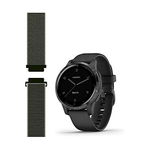 Leiou Sport Mesh Strap Compatible with vivoactive 4S/Venu 2S/3S Smartwatch Replacement Woven Nylon Wristband Quick Release 18mm - (22#) Small Cover