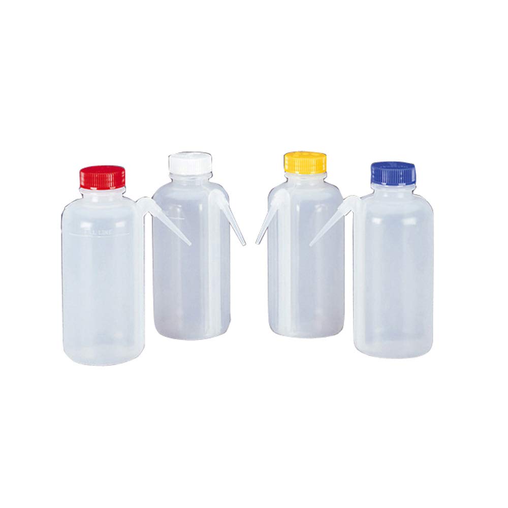 Nalgene 24230500 LDPE ColorCoded Unitary Wash Bottle, 500mL Capacity