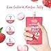 VOLO VERO Konjac Jelly Pouch Drinkable, Lychee Flavor, 7 Calories, 10-Pack, 0 Sugar, Gluten Free, Keto, Vitamin C Low Carb Healthy Fruit Snacks, Holiday Gifts