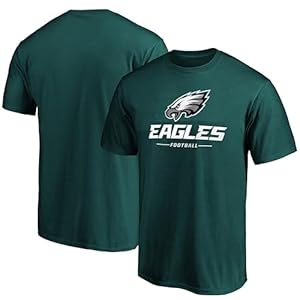 NFL Kids Youth 8-20 Officially Licensed Team Spirit Game Day Performance T-Shirt (10-12, Philadelphia Eagles – Green)