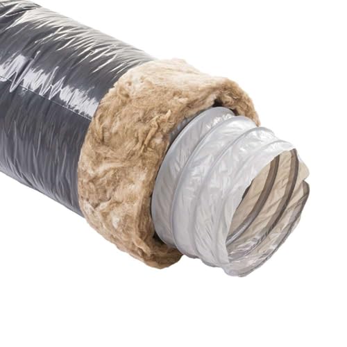 gaine pvc - souple - isolée - unelvent ecosoft - 80 mm - 25 mm - 6 mètres