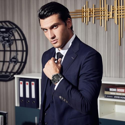 Image of BENYAR Mens Watches Analog Quartz Chronograph Waterproof Wrist Watches for Men Fashion Business Work Casual Sport Designer Dress Watch with Calendar Elegant Gifts for Men