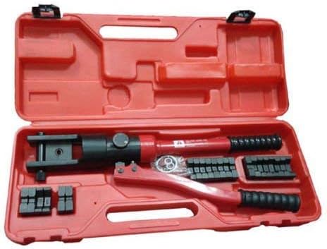 Calter 16 Ton Manual Hydraulic Cable Crimping Plier Tool Kit (10-300 mm, 2 11 Die)