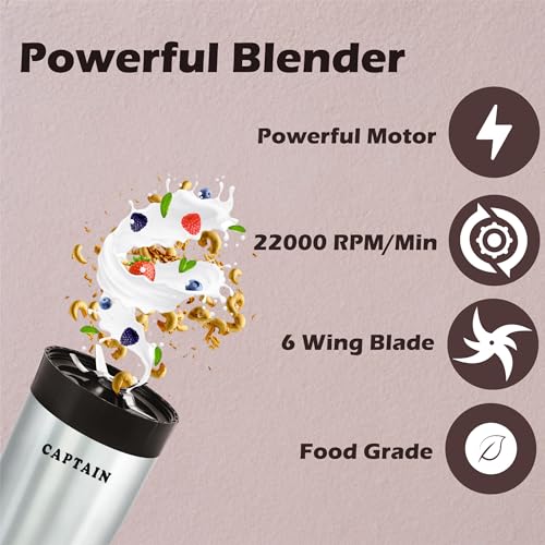 Captain-Nutri-Blender-500W-Copper-2-Jar-Silver