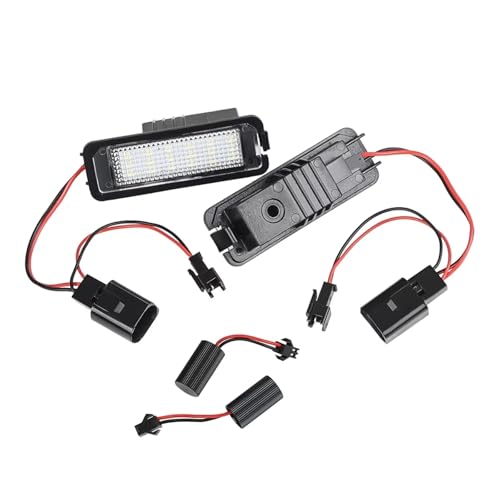 Luz de placa matrícula LED trasera compatible con VW GTi, Passat B7, CC, EOS y Scirocco 2x 6