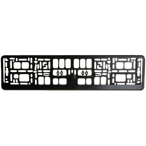 Soporte de matrícula Unitec 84527 Negro Cover