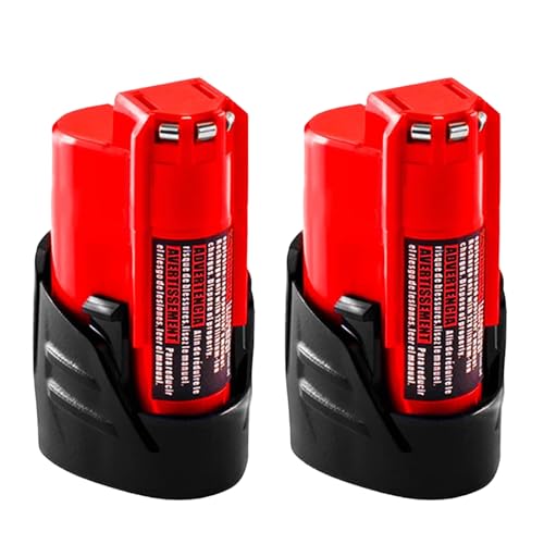SupeRakita Battery Replacement for Original 12v: Batteries 4.0 ah Lithium Compatible with 12 Volt Cordless Power Tools 48-11-2401 48-11-2411 48-11-2420 48-11-2402 2 Pack