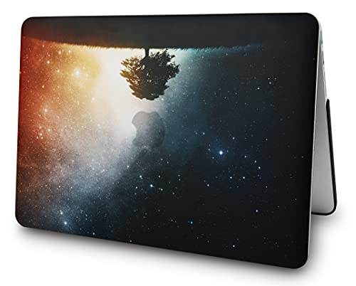 KECC Compatible with MacBook Air 13 inch Case 2021 2020 2019 2018 Release A1932 Retina Display + Touch ID Plastic Hard Shell + Keyboard Cover (Lonely Tree)