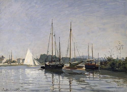 Art Mural Bateaux de plaisance Argenteuil - Tableau Graffiti Moderne Claude Monet 60x90