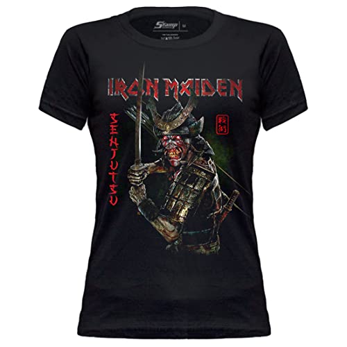 Baby Look Iron Maiden Senjutsu Album Cor:Preto;Tamanho:M