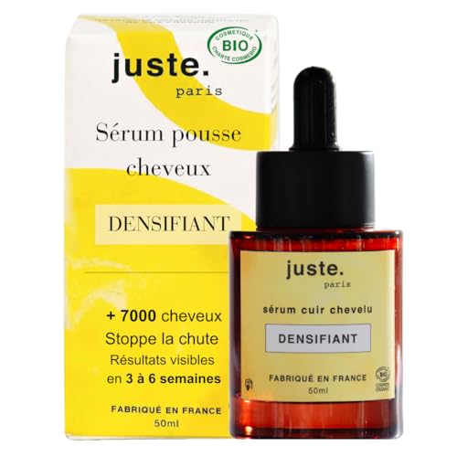 N°1 Serum pousse cheveux Bio - Traitement microbiote cuir chevelu - Anti chute femme et homme - plus 7000 cheveux - Favorise la croissance capillaire - Fabriqué en France - Ingrédients naturels