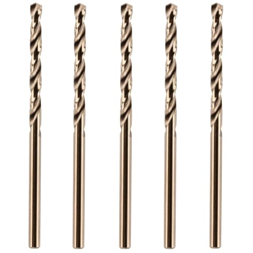 Brocas HSS Cobalto M35 de 3mm para perforar acero inoxidable juego de 5 unidades