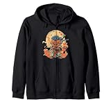 Samurái Japonés Samurái Afro Americano Japonés Bushido Sudadera con Capucha