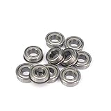 flange bearing catalog  Miwaimao FR188ZZ 1/4〃x1/2〃x4.762mm ABEC1 Inch Flange Bearing Shielded Deep Groove