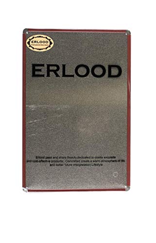 Erlood Red Us Map Route 66 Retro Decor Metal Wall Plaque Vintage Tin Sign 12" X 8" #TOP4