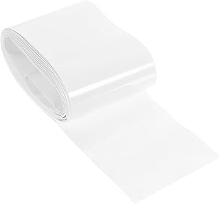 PATIKIL PVC熱収縮チューブ 2.4"(60mm)平幅 9.9ft(3 m)長さ 18650 21700 26650リチウム電池用ラップ DIYパック L E Dピン用 ホワイト