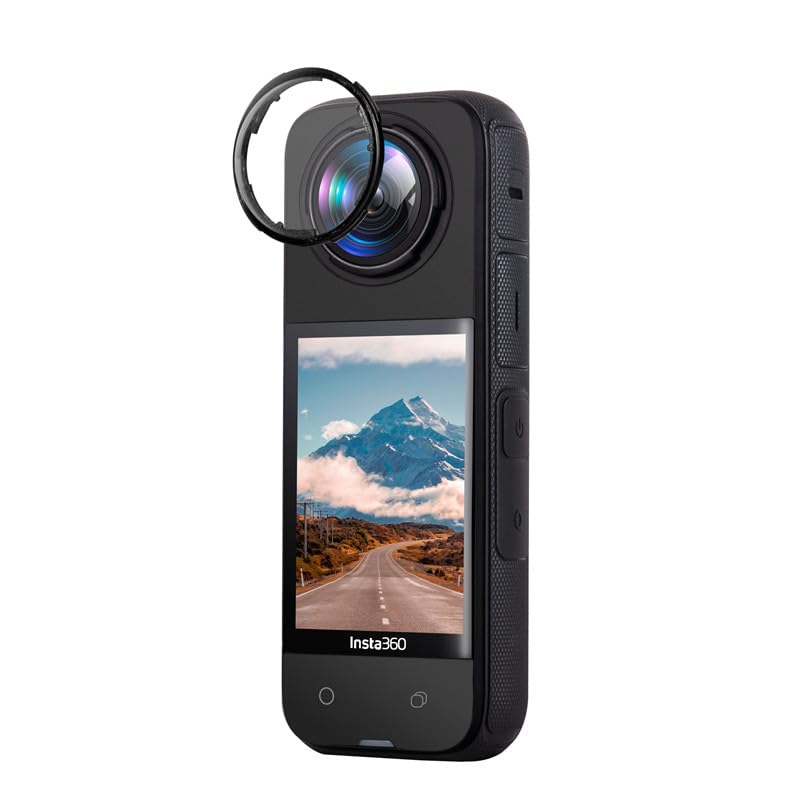 CERFFOOL 9H Premium Lens Guard for Insta360 X4 Tempered Glass Protective Cover for Action Camera Lens Cap Anti-scratch Anti-Dust Protector Accessories