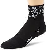 DEFEET Men's Aerator Bone Shaker Sock, Black, Large