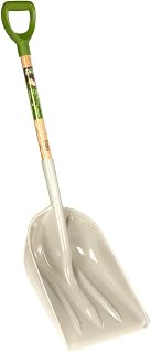 AMES 46-Inch Poly Scoop Shovel with Ergonomic D-Grip Hardwood Handle - Rust-Proof for Gardening, Farming, Landscaping