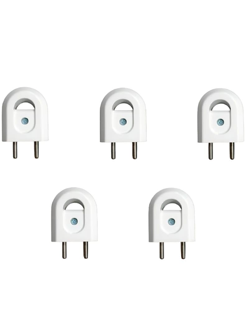 Vuvail Fancy Model 2 Pin Plug| Non Flammable Top| Unbreakable Body| Polycarbonate| White 6A 240V| Pack of 5 (B0CJCDRFHS) Amazon Price History, Amazon Price Tracker