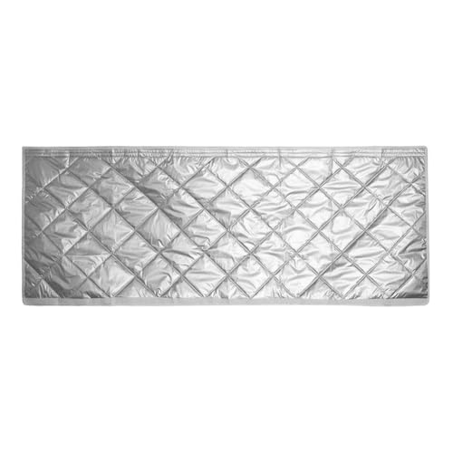 MoSundi Funda aislante para manguera de aire acondicionado con protección térmica acolchada y funda a prueba de polvo para unidades de CA portátiles, color plateado, se adapta a 5.9 pulgadas de