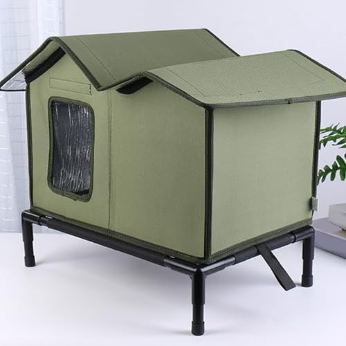 Casa para gatos con aislamiento térmico estructura robusta impermeable exterior 5