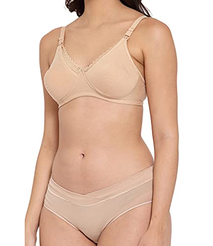 Image of Inner Sense Women's Maternity Bra and Panty Set Combo | Organic Cotton Bamboo | Antifungal, Anti Odour | Full Coverage, Medium-Rise, Stretchable | Post Pregnancy Panties