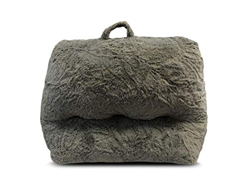 Heritage Kids K657497 Faux Fur Grey Bean Bag Sofa Chair With Top Handle, Ages 2+, Large thumb #2