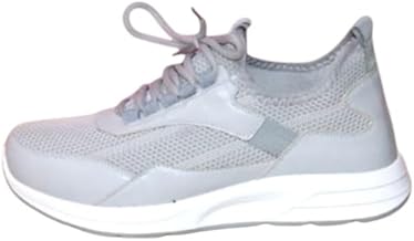 حذاء رياضى للرجال استيك ورباط (رمادى, 44)