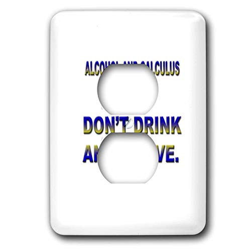 3dRose lsp_4321_6 - Funda para enchufe de 2 enchufes con alcohol, no mezclar