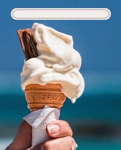 Icecream Notebook: Ruled Lined Notebook