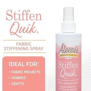 Aleene's 15581 Stiffen-Quick Fabric Stiffening Spray 8oz,Original Version, Packaging may vary