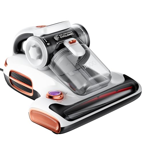 Imagen de JIGOO T600 Aspiradora Antiacaros para Colchones con Luz UV y Vibración