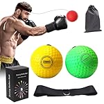 Boxing Reflex Ball Set with 4 Training Balls, 2 Adjustable Headbands, Speed Training Equipment for Hand Eye Coordination, Combat Sports - Image 2