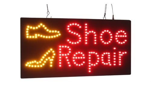 Panneau de réparation de chaussures LED Topking néon fluorescent grand affichage de signalisation