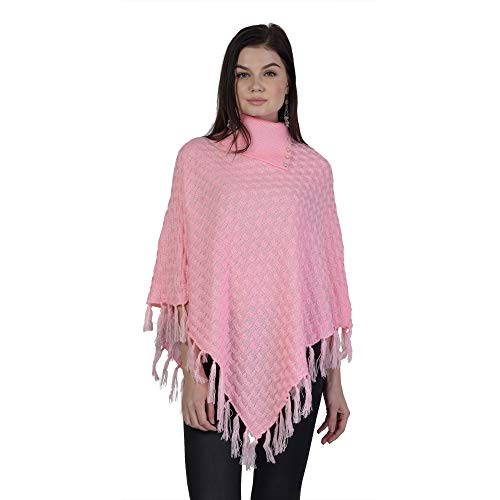 Image of eKools Women's Woolen Multicolor Winter wear Cardigans Shrug Poncho (Shrug1-64)
